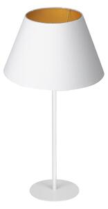 Lampă de masă ARDEN 1xE27/60W/230V d. 30 cm albă/aurie