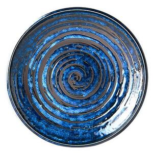 Farfurie din ceramică MIJ Copper Swirl, ø 20 cm, albastru