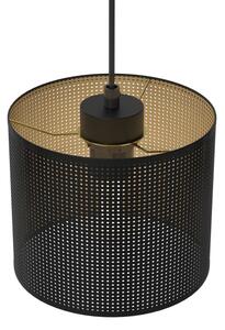 Lustră pe cablu LOFT SHADE 3xE27/60W/230V neagră/aurie