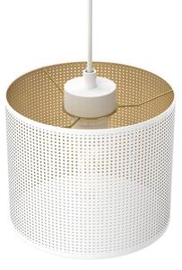 Lustră pe cablu LOFT SHADE 3xE27/60W/230V albă/aurie