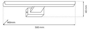 Aplică LED pentru tablouri PINTO LED/12W/230V neagră
