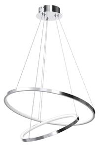 Lustră LED pe cablu ROTONDA LED/51W/230V crom mat