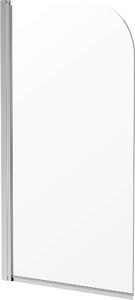 Deante Jasmin, paravan de baie pivotant cu 1 aripă 80x140 cm, sticlă transparentă de 5 mm, profil cromat, KTJ_076P