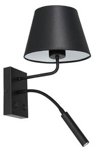 Lampă de perete ARDEN 1xE27/60W+1xG9/8W/230V neagră/albă