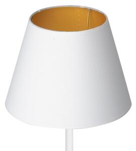 Lampă de masă ARDEN 1xE27/60W/230V d. 20 cm albă/aurie