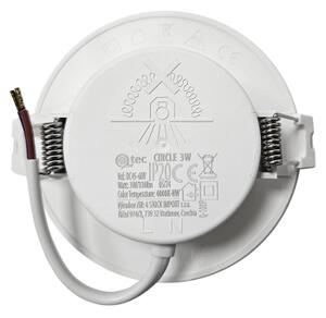 LED Recessed light CIRCLE LED/3W/230V 4000K d. 9 cm alb