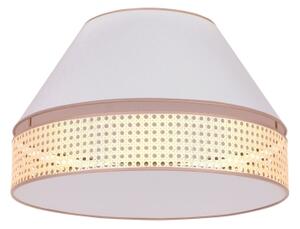 Duolla - Plafonieră AVIGNON 1xE27/15W/230V d. 50 cm albă/ratan