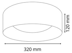 Plafonieră LED TULUZA LED/18W/230V d. 32 cm alb