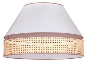 Duolla - Plafonieră AVIGNON 1xE27/15W/230V d. 50 cm albă/ratan