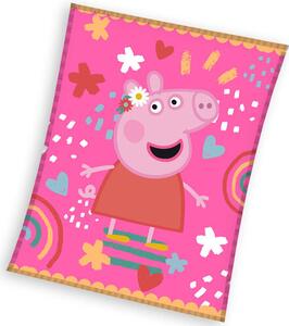 Pătură pentru copii Piglet Pepina Pink World , 130x 160 cm