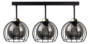 Lustră aplicată SOLO BLACK 3xE27/60W/230V neagră/aurie