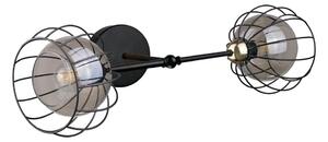 Aplică SOLO BLACK 2xE27/60W/230V neagră/aurie
