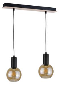Lustră pe cablu JANTAR WOOD 2xE27/60W/230V