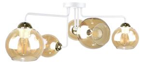 Lustră aplicată MONDE WHITE 5xE27/60W/230V