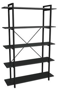 Biblioteca Reson, Antracit - Stejar, 120x34x180 cm