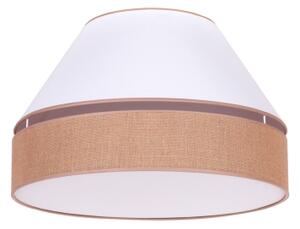 Duolla - Plafonieră AVIGNON 1xE27/15W/230V d. 50 cm albă/maro