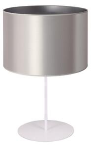 Lampă de masă Duolla CANNES 1xE14/15W/230V d. 20 cm argintiu/alb