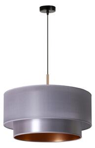 Duolla - Lustră pe cablu NANTES 1xE27/15W/230V d. 45 cm argintie/cupru