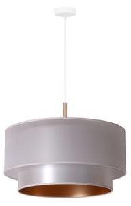 Duolla - Lustră pe cablu NANTES 1xE27/15W/230V d. 45 cm argintie/cupru