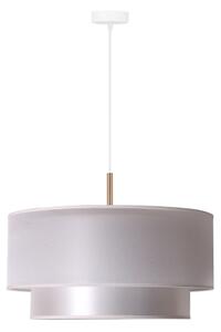 Duolla - Lustră pe cablu NANTES 1xE27/15W/230V d. 45 cm argintie/cupru