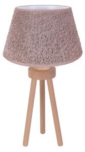 Lampă de masă Duolla BOUCLE 1xE27/15W/230V d. 28 cm maro/lemn