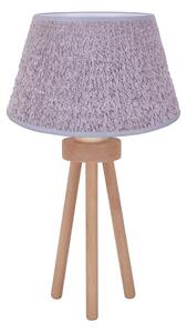 Lampă de masă Duolla BOUCLE 1xE27/15W/230V d. 28 cm gri/lemn