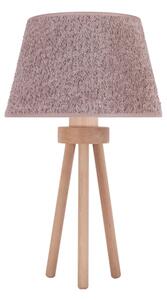 Lampă de masă Duolla BOUCLE 1xE27/15W/230V d. 28 cm maro/lemn