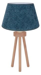 Lampă de masă Duolla BOUCLE 1xE27/15W/230V d. 28 cm turcoaz/lemn