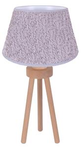 Lampă de masă Duolla BOUCLE 1xE27/15W/230V d. 28 cm gri/lemn