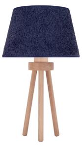 Lampă de masă Duolla BOUCLE 1xE27/15W/230V d. 28 cm albastru/lemn