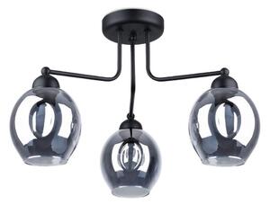Lustră pe tijă FILLAN 3xE27/60W/230V neagră Sollux SL.1144