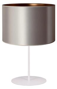 Lampă de masă Duolla CANNES 1xE14/15W/230V d. 20 cm argintiu/cupru/alb