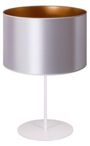 Lampă de masă Duolla CANNES 1xE14/15W/230V d. 20 cm argintiu/cupru/alb