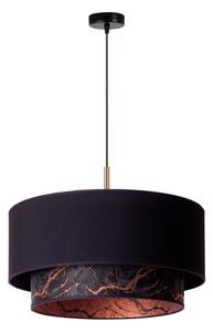 Duolla - Lustră pe cablu NANTES 1xE27/15W/230V d. 45 cm neagră/cupru