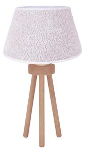 Lampă de masă Duolla BOUCLE 1xE27/15W/230V d. 28 cm alb/lemn