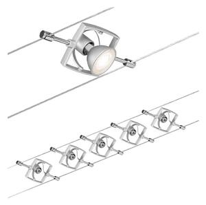 SET lustră pe cablu 5xGU5,3/10W MAC 230V crom Paulmann 94133