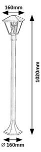Lampă de exterior PARAVENTO 1xE27/40W/230V IP44 Rabalux 7150
