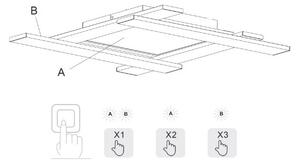 Plafonieră LED dimabilă BELFAST LED/18W/230V + LED/14W/230V Trio