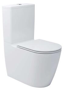 Kielle Oudee - Set WC monobloc cu rezervor și capac softclose, Vortex, alb 30202000