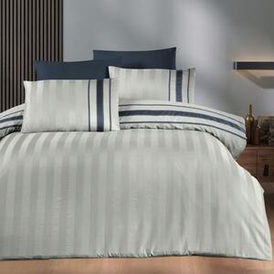 Lenjerie de pat bumbac satin de lux 6 piese, First Choice, Artwel, gri argintiu