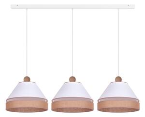 Duolla - Lustră pe cablu AVIGNON 3xE27/15W/230V albă/maro