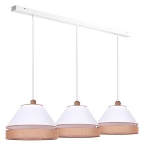 Duolla - Lustră pe cablu AVIGNON 3xE27/15W/230V albă/maro