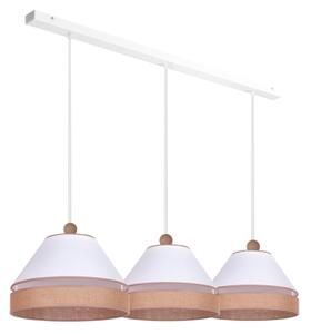 Duolla - Lustră pe cablu AVIGNON 3xE27/15W/230V albă/maro