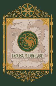Poster de artă House of the Dragon - Map & Crest