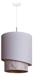 Duolla - Lustră pe cablu PARIS 1xE27/15W/230V d. 40 cm albă/bej