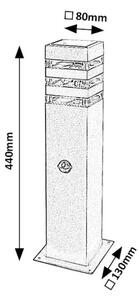 Lampă de exterior cu senzor ANKARA 1xE27/12W/230V IP44 Rabalux 77026