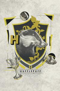 Poster de artă Harry Potter - Hufflepuff Crest