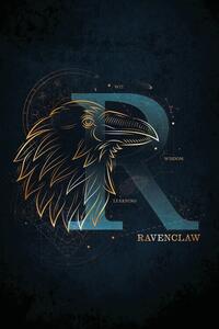 Poster de artă Harry Potter - Ravenclaw Initial
