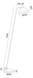 Lampadar GABIAN 1xE27/15W/230V alb Argon 4997