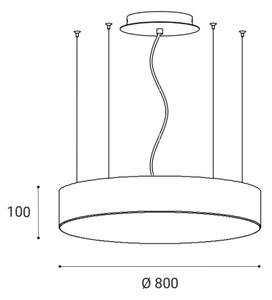 Lustră LED pe cablu dimabilă MONO LED/100W/230V LED2